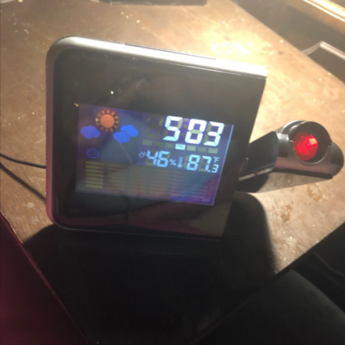 Projekční LCD hodiny s meteorologickou stanicí photo review